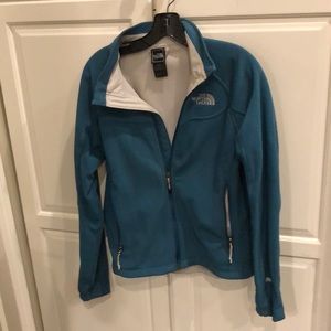 ❄️ NORTH FACE TEAL FLEECE WINDWALL JACKET- SIZE M!